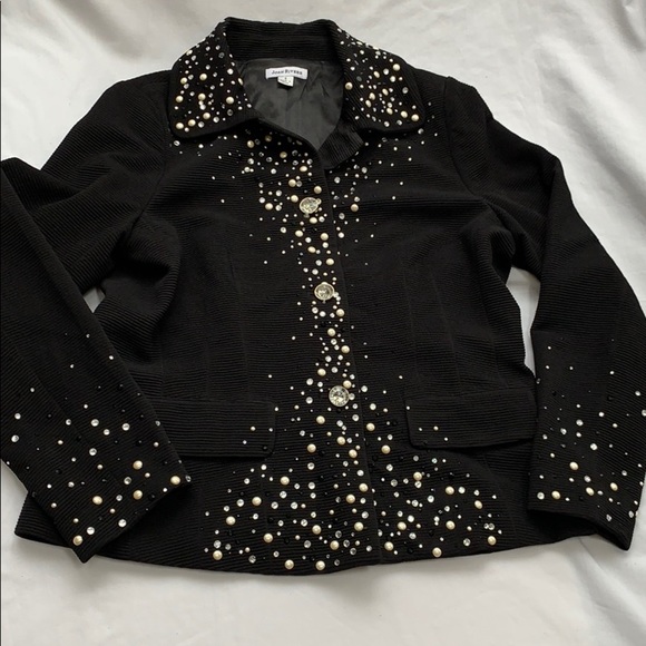 Joan Rivers Black bejeweled Blazer Sz. Small